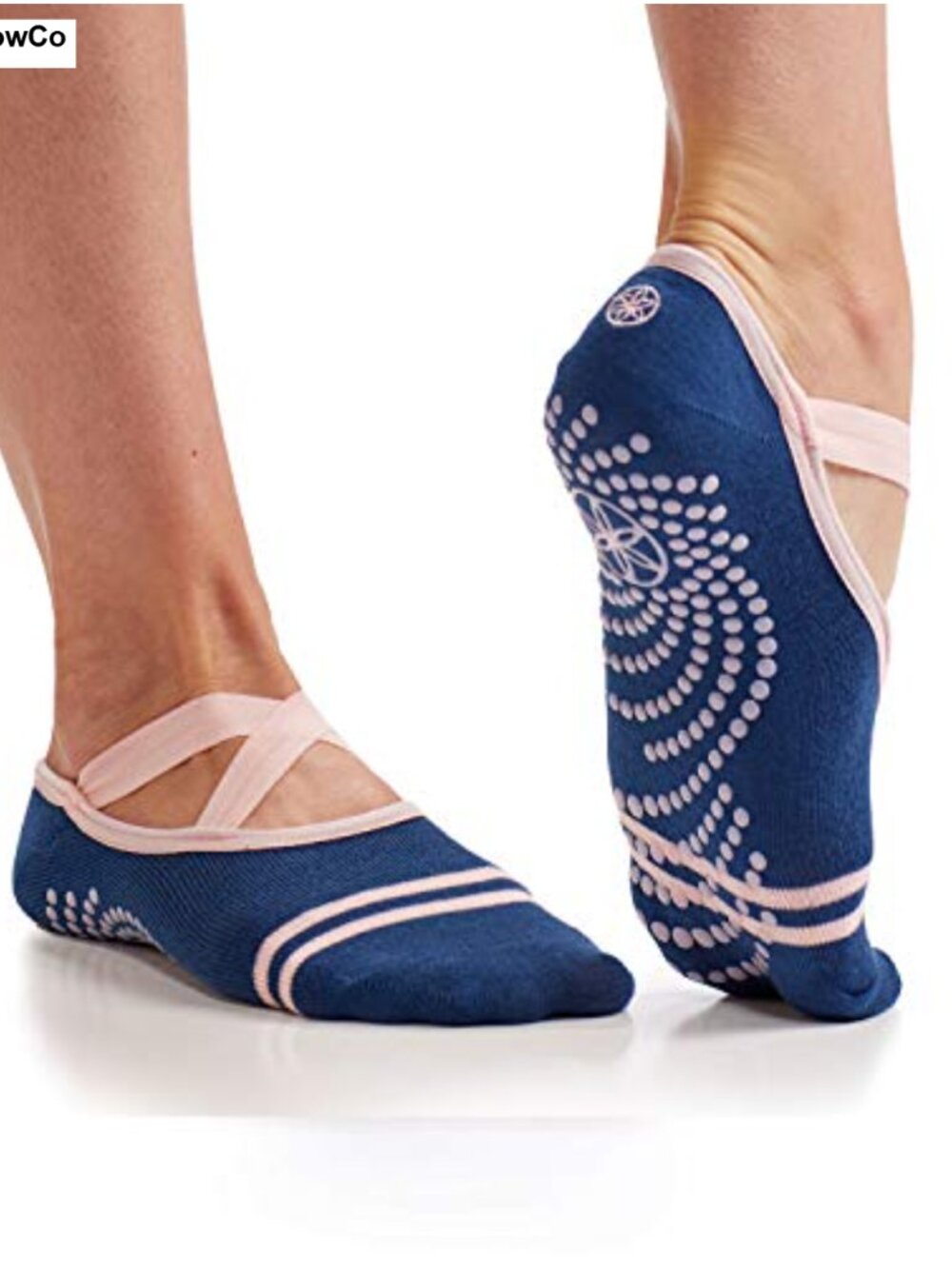 Grippy Yoga Socks Non Slip Barre Pilates Dance Ankle Toe Socks with Straps